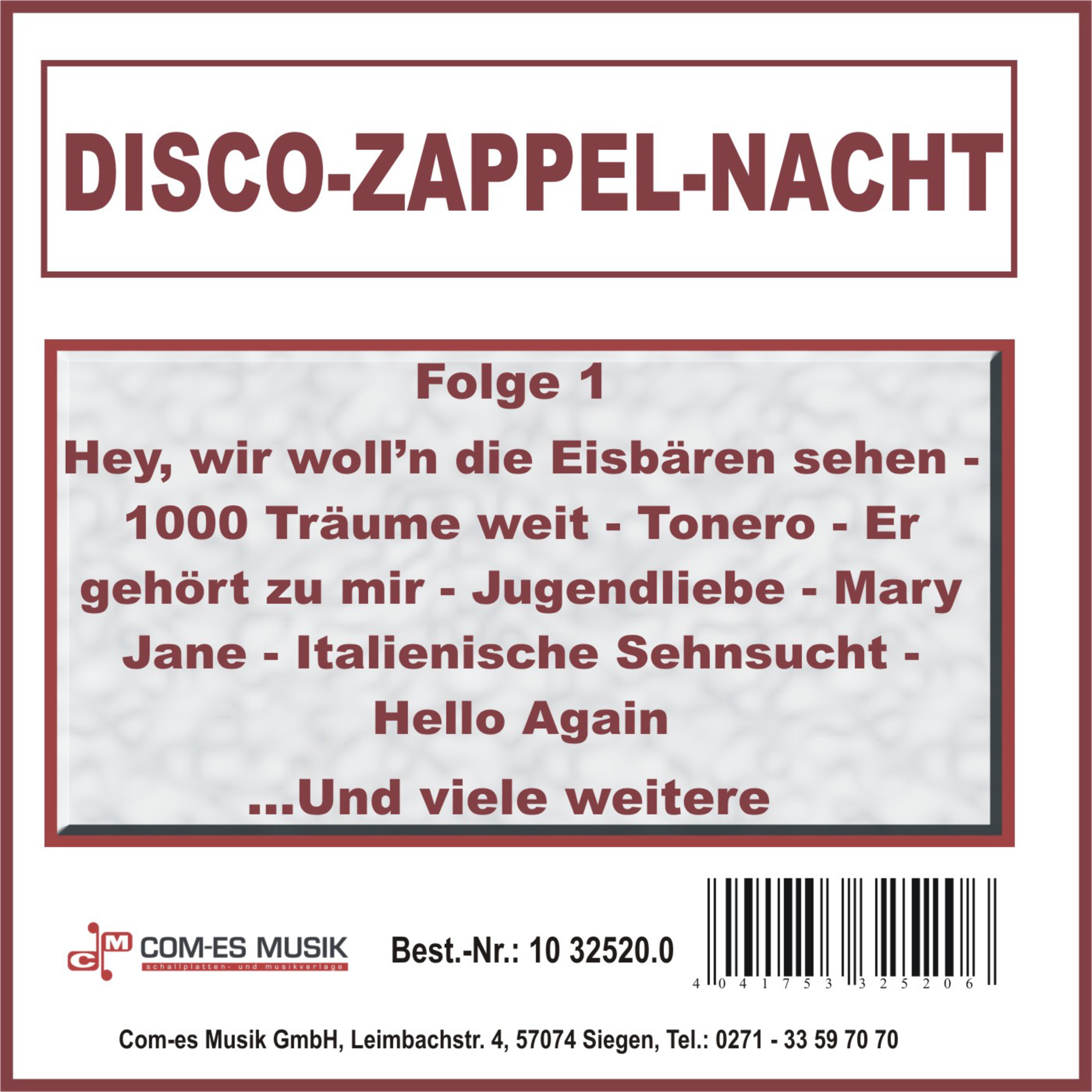 Disco-Zappel-Nacht, Folge 1