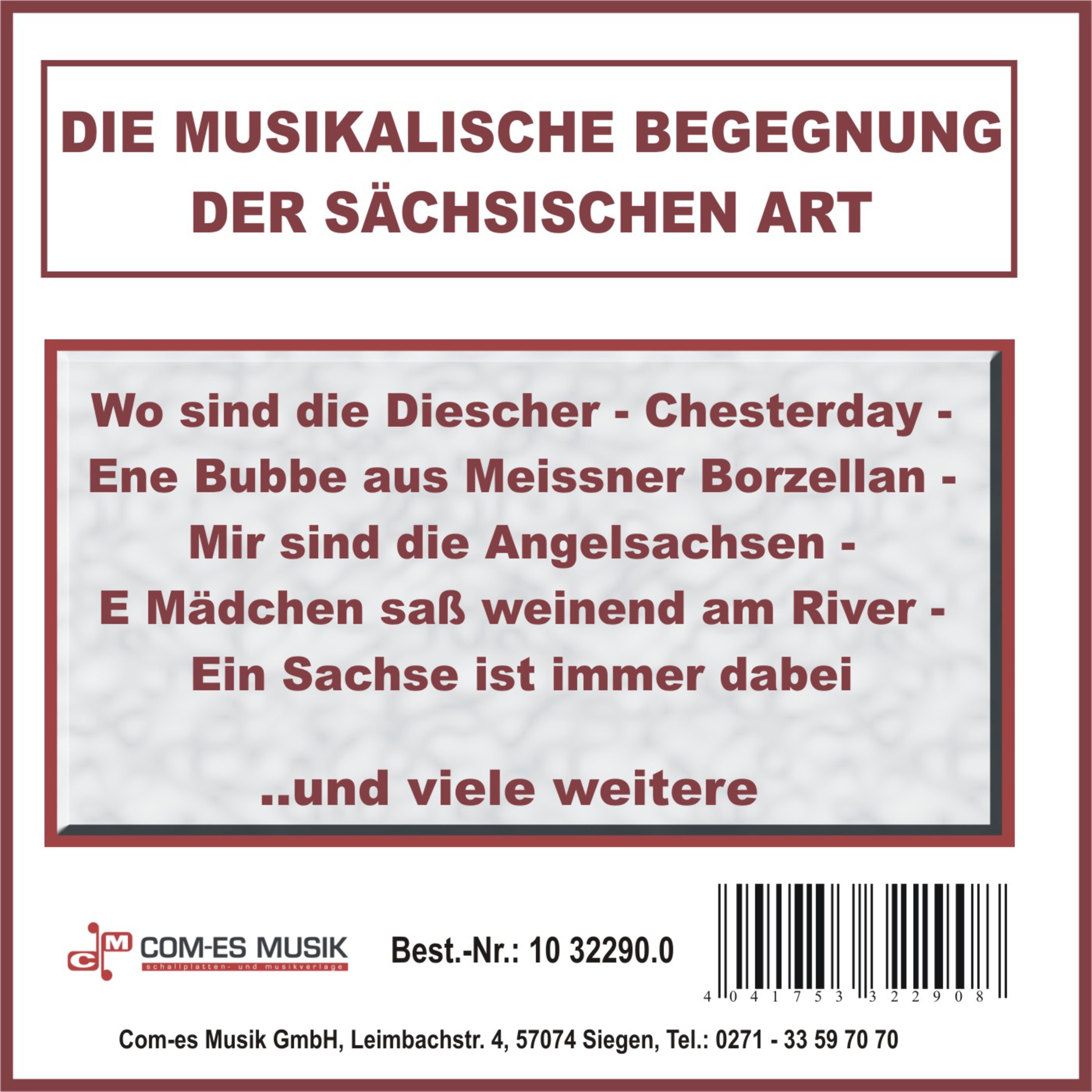 Die musikalische Begegnung der sächsischen Art