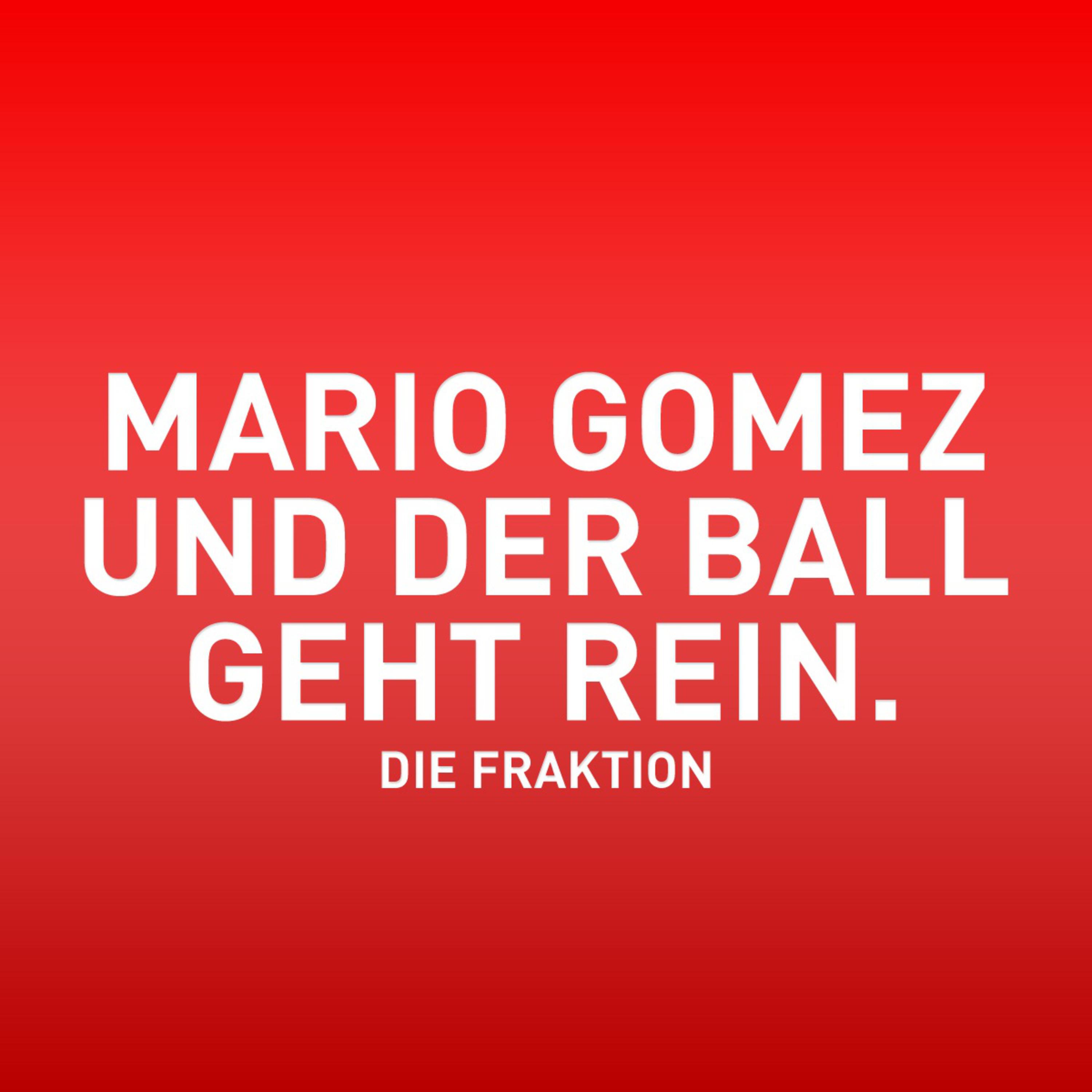 Mario Gomez und der Ball geht rein