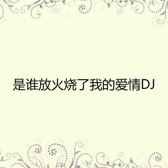 是谁放火烧了我的爱情 (DJ版)