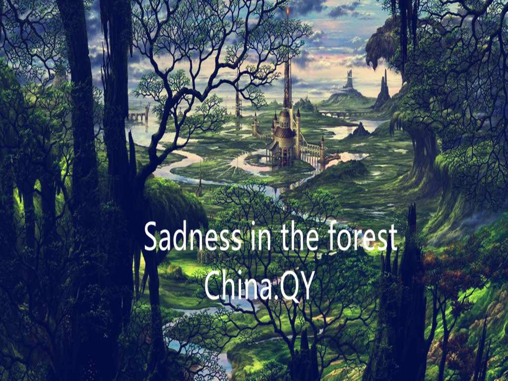 Sadness in the forest