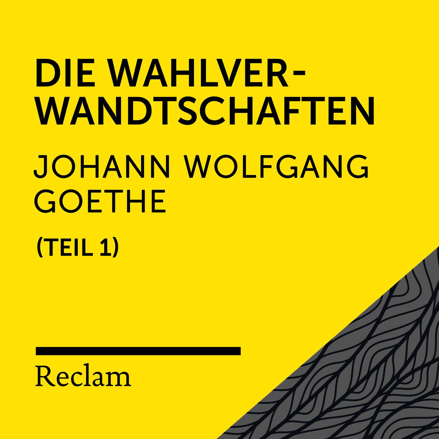 Goethe: Wilhelm Meisters Lehrjahre, I. Teil (Reclam Hörbuch)