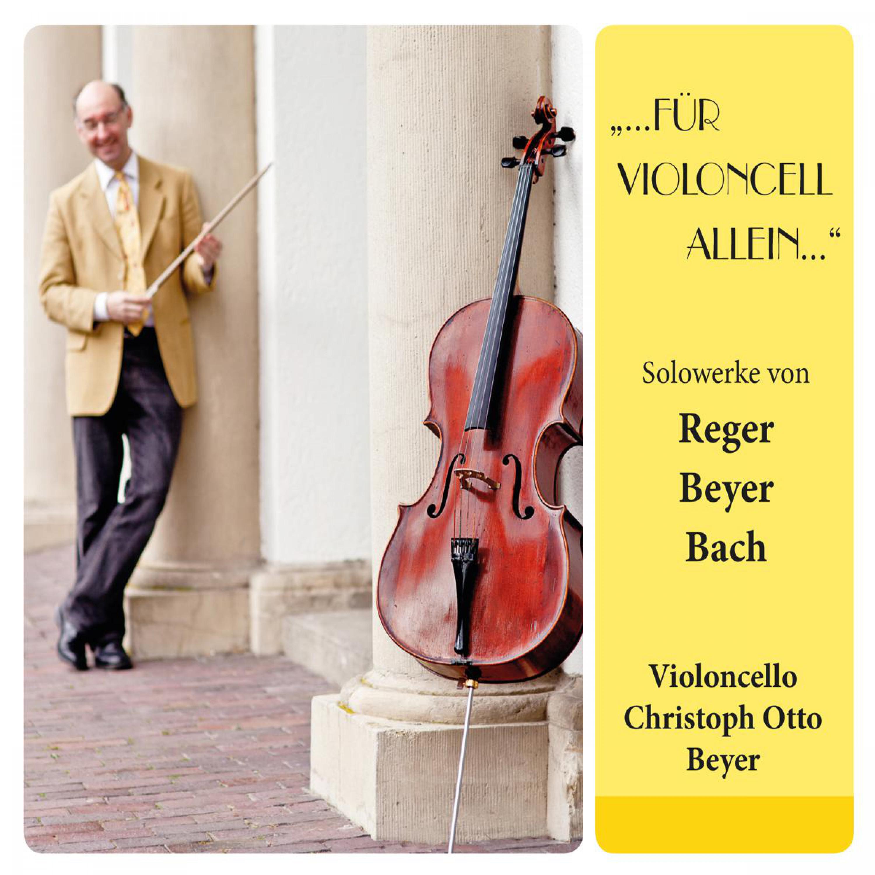 Reger: Suite 3 für Violoncell allein Op. 131c: Andante con variazioni