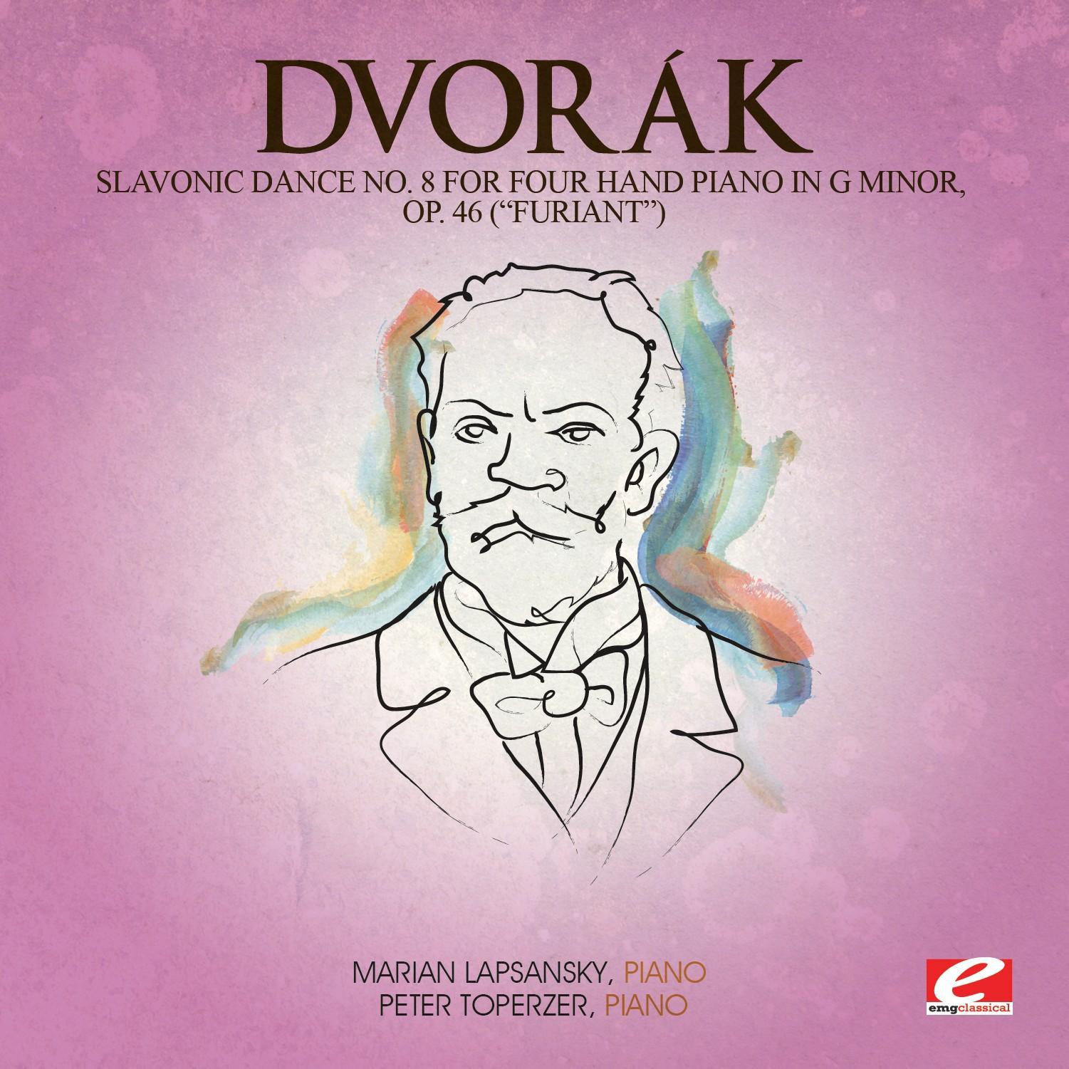 Slavonic Dance No. 8 for Four Hand Piano in G Minor, Op. 46 (Furiant)
