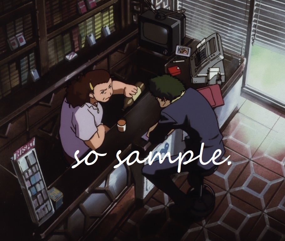 so sample.