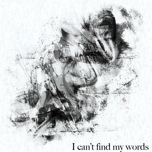 I can't find my words