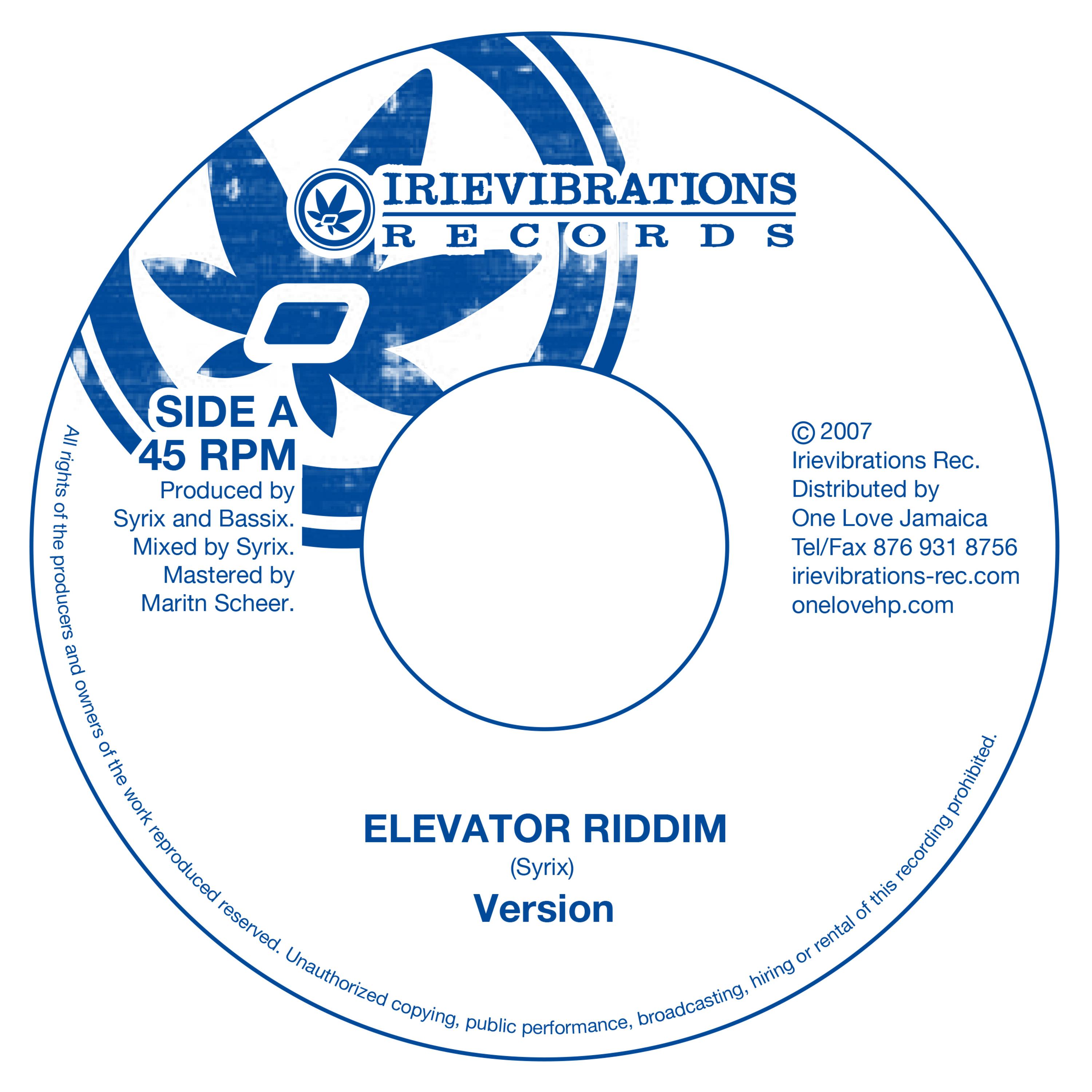 Irievibrations: Elevator Riddim Selection